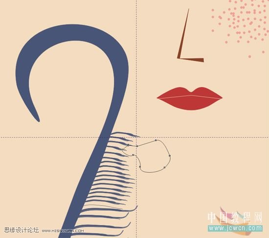 CorelDRAW鼠繪教程:矢量抽象人物裝飾畫的繪制