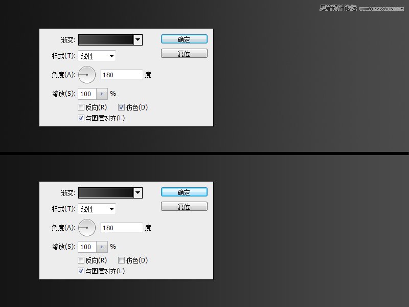 Photoshop中漸變拉出色帶的解決方法