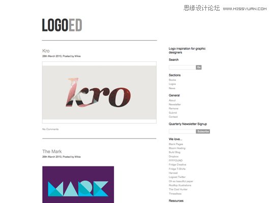 10個平面設計師必須知道的LOGO資源站