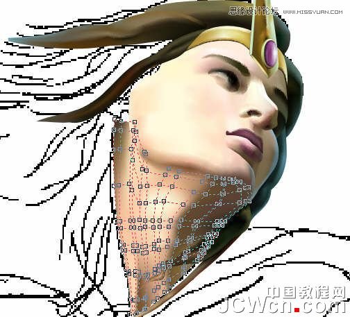 CorelDRAW巧用網格工具繪制惡魔谷插畫