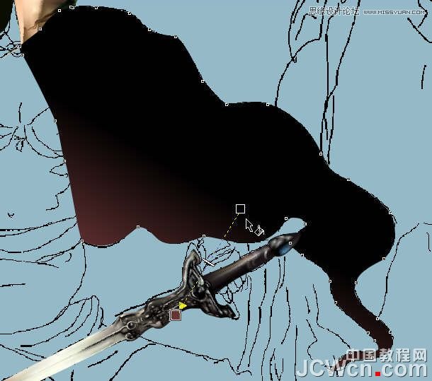 CorelDRAW巧用網格工具繪制惡魔谷插畫