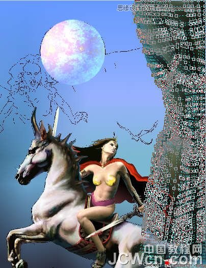 CorelDRAW巧用網(wǎng)格工具繪制惡魔谷插畫