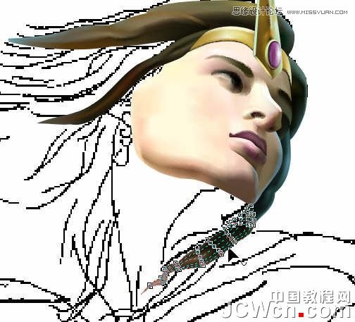 CorelDRAW巧用網格工具繪制惡魔谷插畫