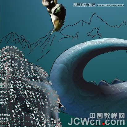 CorelDRAW巧用網格工具繪制惡魔谷插畫