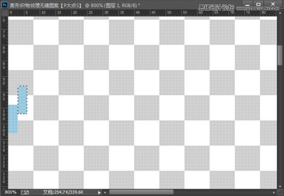 Photoshop制作菱形針織紋理無縫填充圖案