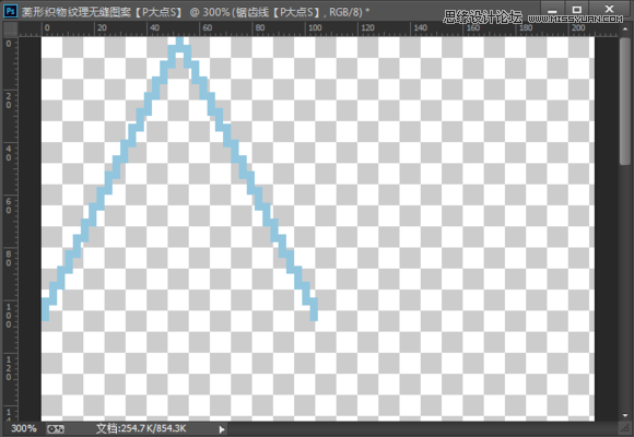 Photoshop制作菱形針織紋理無縫填充圖案