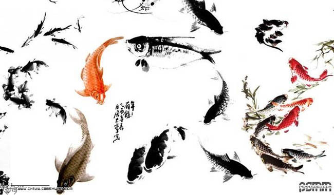 Photoshop制作瘋癲水墨風格游戲簽名教程