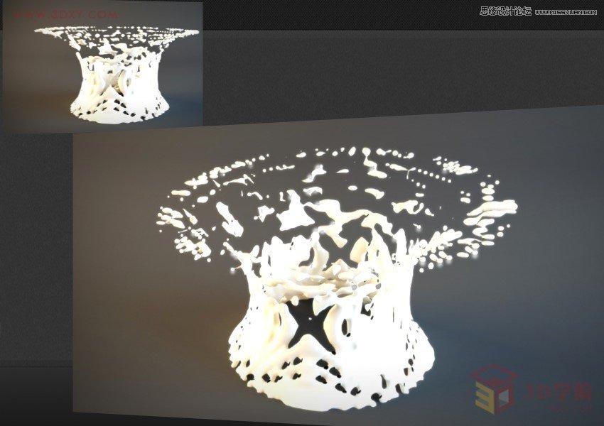 3DMAX如何制作趣味液體飛濺效果