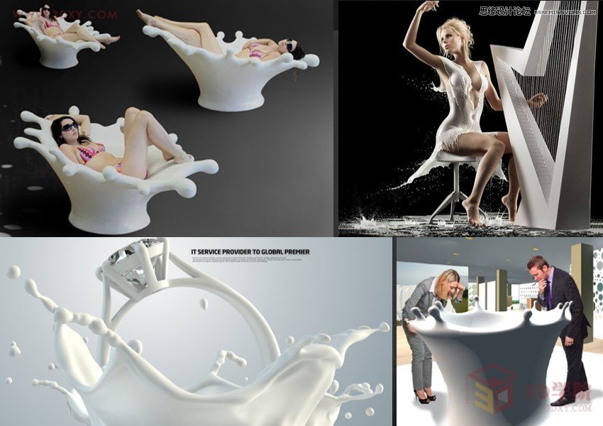 3DMAX如何制作趣味液體飛濺效果