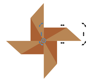 CorelDRAW繪制時(shí)尚簡(jiǎn)潔的紙風(fēng)車效果圖