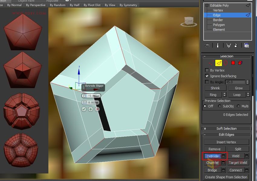 3DXMAX制作歐式古典風格的雕花建模