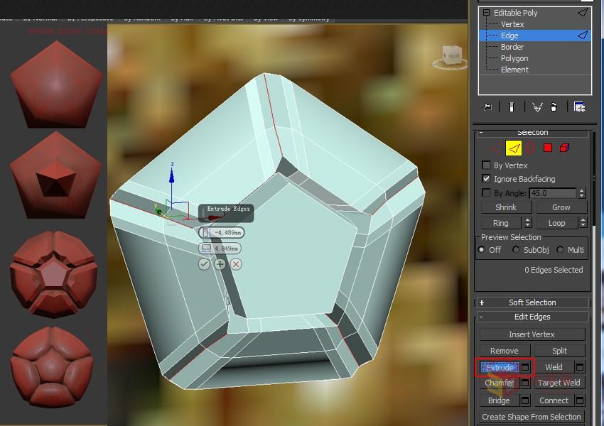 3DXMAX制作歐式古典風格的雕花建模