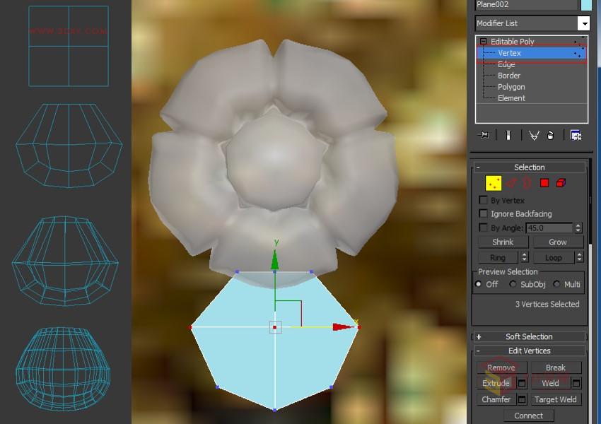 3DXMAX制作歐式古典風格的雕花建模