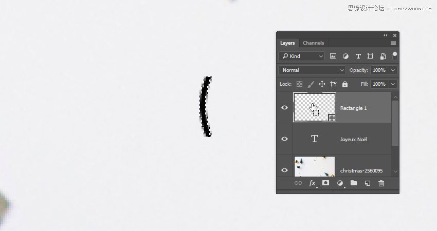 Photoshop制作毛茸茸的圣誕節字體【英】