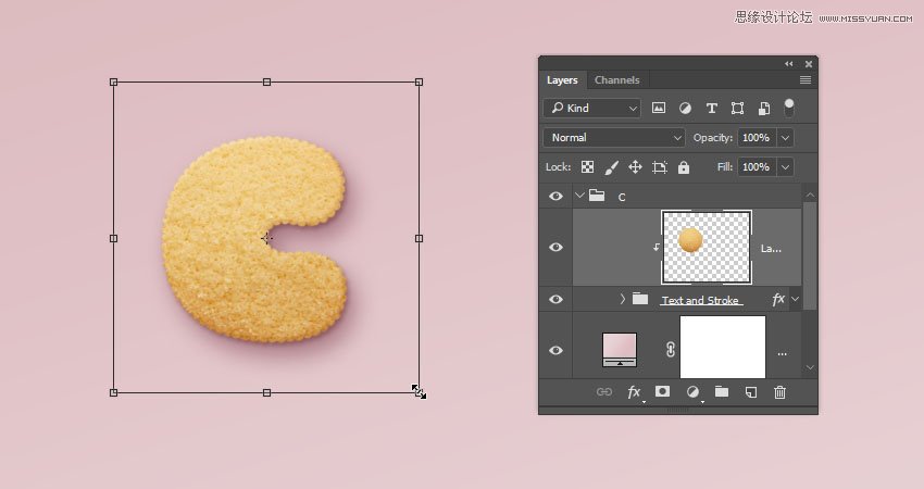 Photoshop制作可愛的糖果餅干字【英】