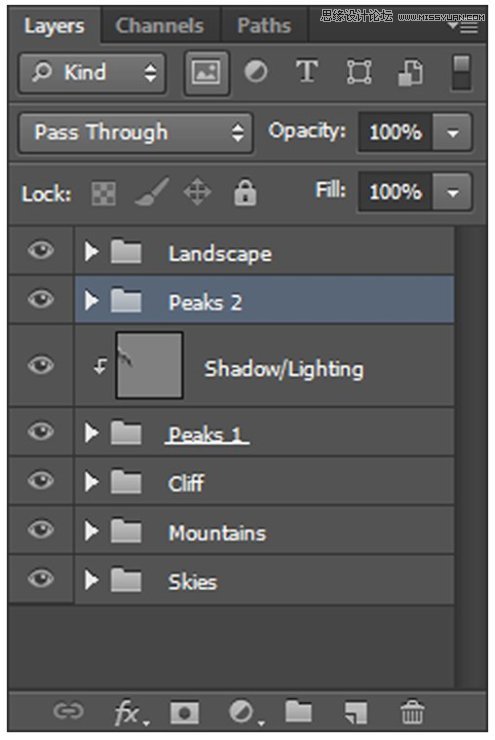 Photoshop合成山谷中爬滿藤蔓的瓶子