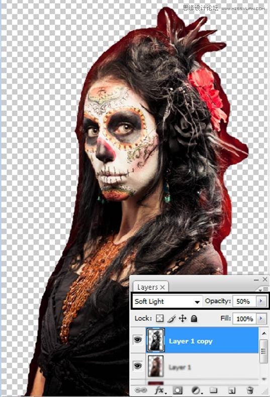 Photoshop合成恐怖特效的萬圣節人像【英】