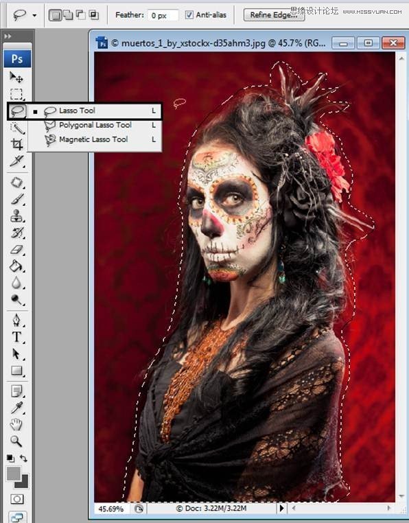 Photoshop合成恐怖特效的萬圣節人像【英】