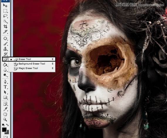 Photoshop合成恐怖特效的萬圣節人像【英】