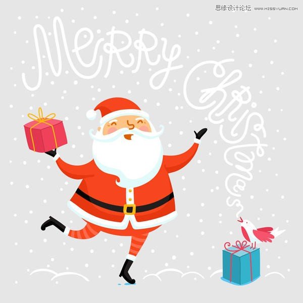 CorelDRAW繪制卡通風(fēng)格的圣誕節(jié)插畫