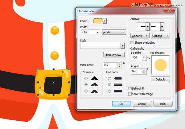 CorelDRAW繪制卡通風(fēng)格的圣誕節(jié)插畫