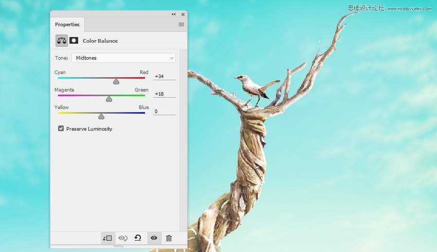 Photoshop合成長著創意大樹的長頸鹿【英】