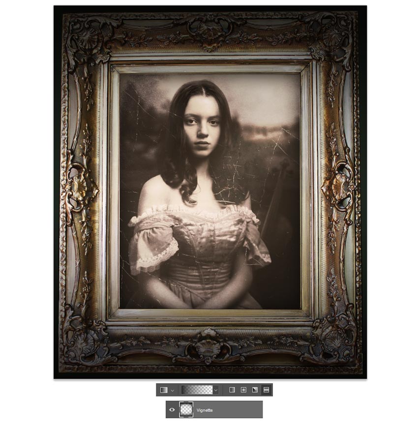 Photoshop制作復古風格的老照片效果【英】