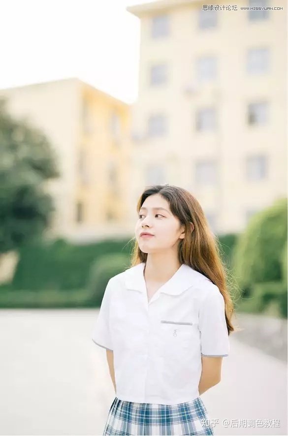 Photoshop調出外景人像暖色淡雅效果