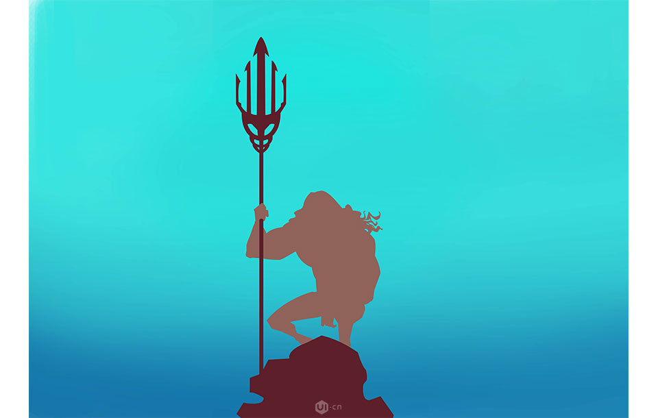 商業插畫:PS繪制逼真的DC海王插畫