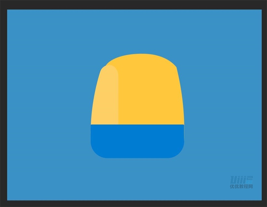 小黃人圖標:PS繪制小黃人擬物圖標