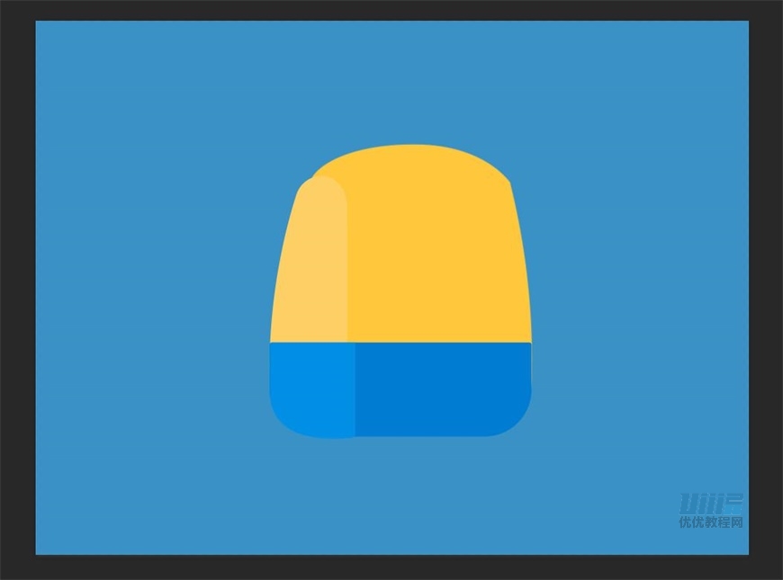 小黃人圖標:PS繪制小黃人擬物圖標