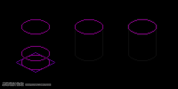 像素工廠:用PS設(shè)計(jì)等距像素的工廠圖標(biāo)