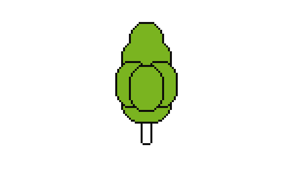 像素繪畫:用PS繪制像素風格樹木教程