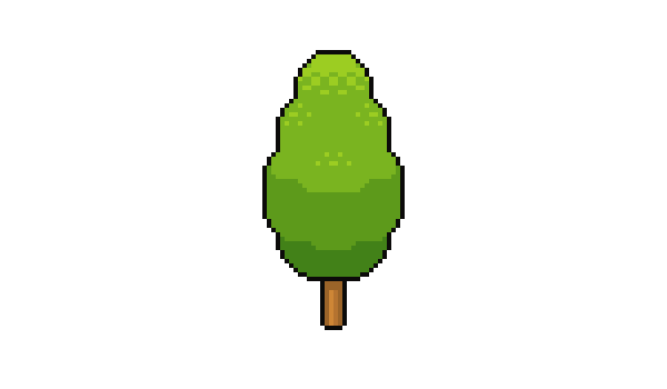 像素繪畫:用PS繪制像素風格樹木教程