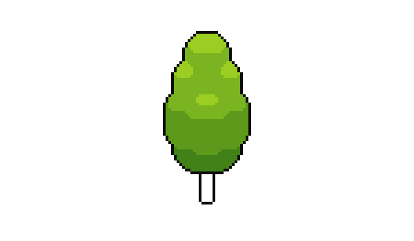 像素繪畫:用PS繪制像素風格樹木教程