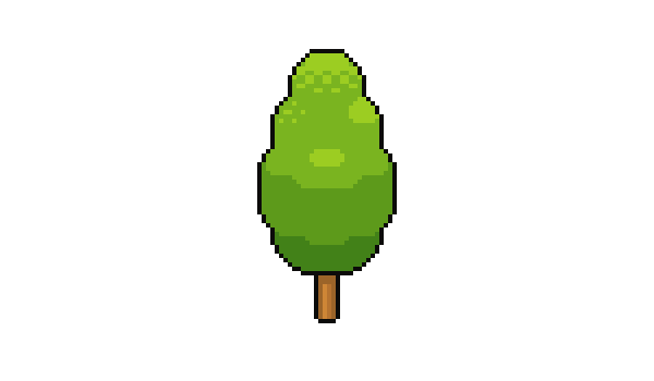 像素繪畫:用PS繪制像素風格樹木教程