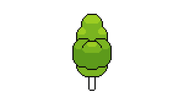 像素繪畫:用PS繪制像素風格樹木教程