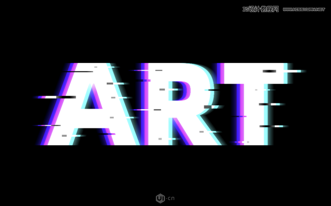 Photoshop制作故障干擾藝術效果