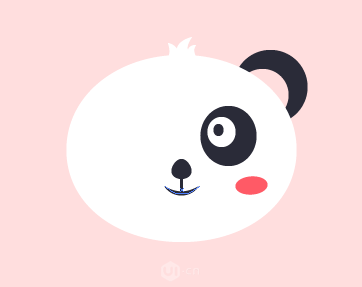 Illustrator繪制卡通風格的大熊貓